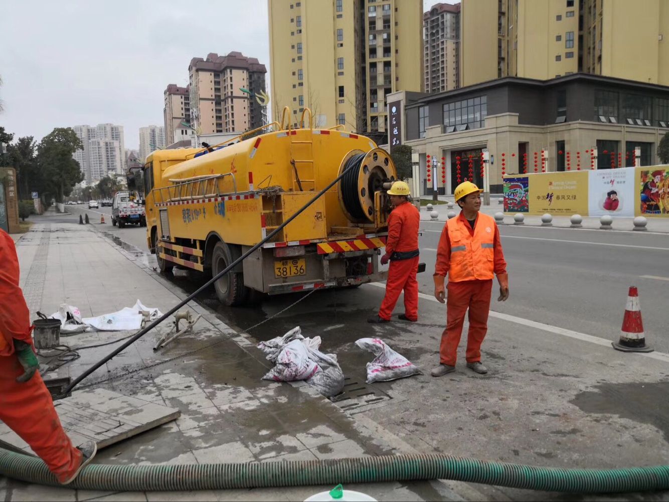 英德排污管道清淤-管道清洗