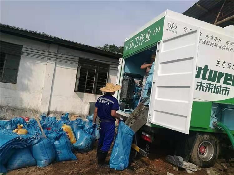 英德工业污泥压干处理